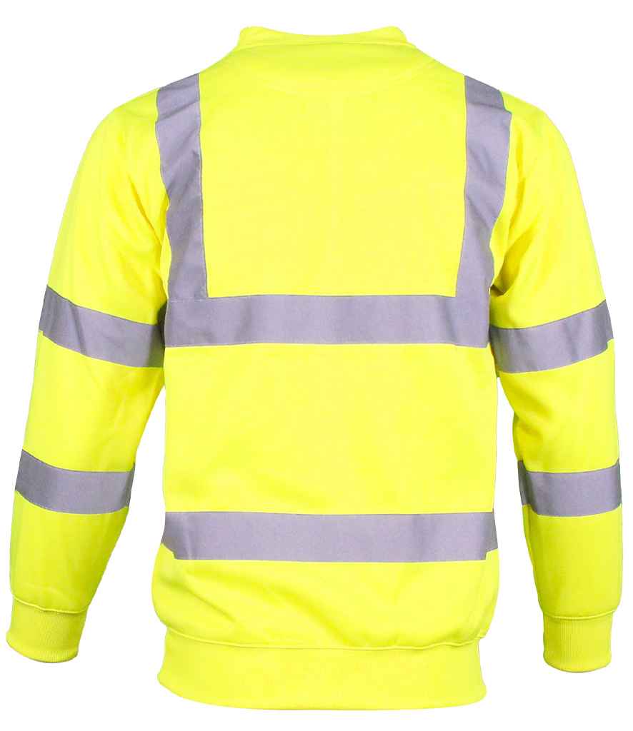 Warrior Warrior Hi-Vis Sweatshirt - Fluorescent Yellow (WR011)