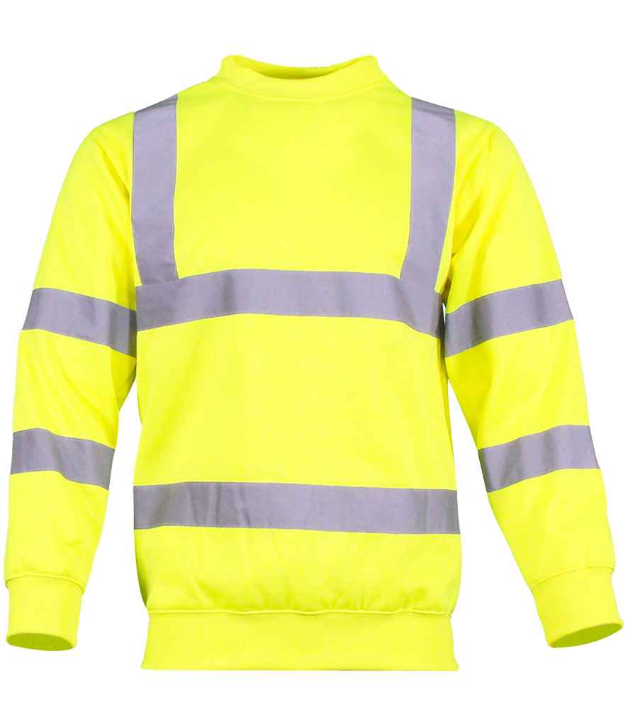 Warrior Warrior Hi-Vis Sweatshirt - Fluorescent Yellow (WR011)
