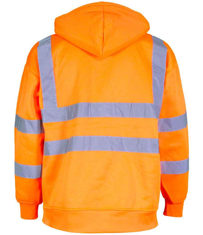 Warrior Warrior Hi-Vis Pull On Hoodie - Fluorescent Orange (WR012)