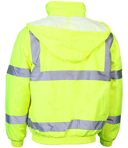 Warrior Warrior Hi-Vis Bomber Jacket - Fluorescent Yellow (WR023)