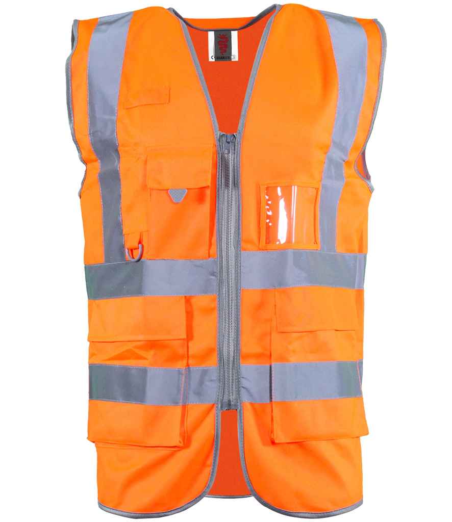 Warrior Warrior Hi-Vis Executive Waistcoat - Orange (WR035)
