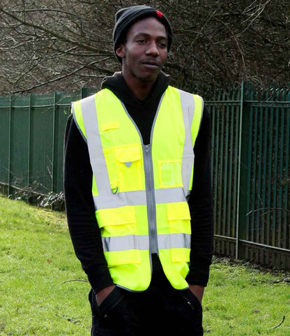 Warrior Warrior Hi-Vis Executive Waistcoat - Yellow (WR035)