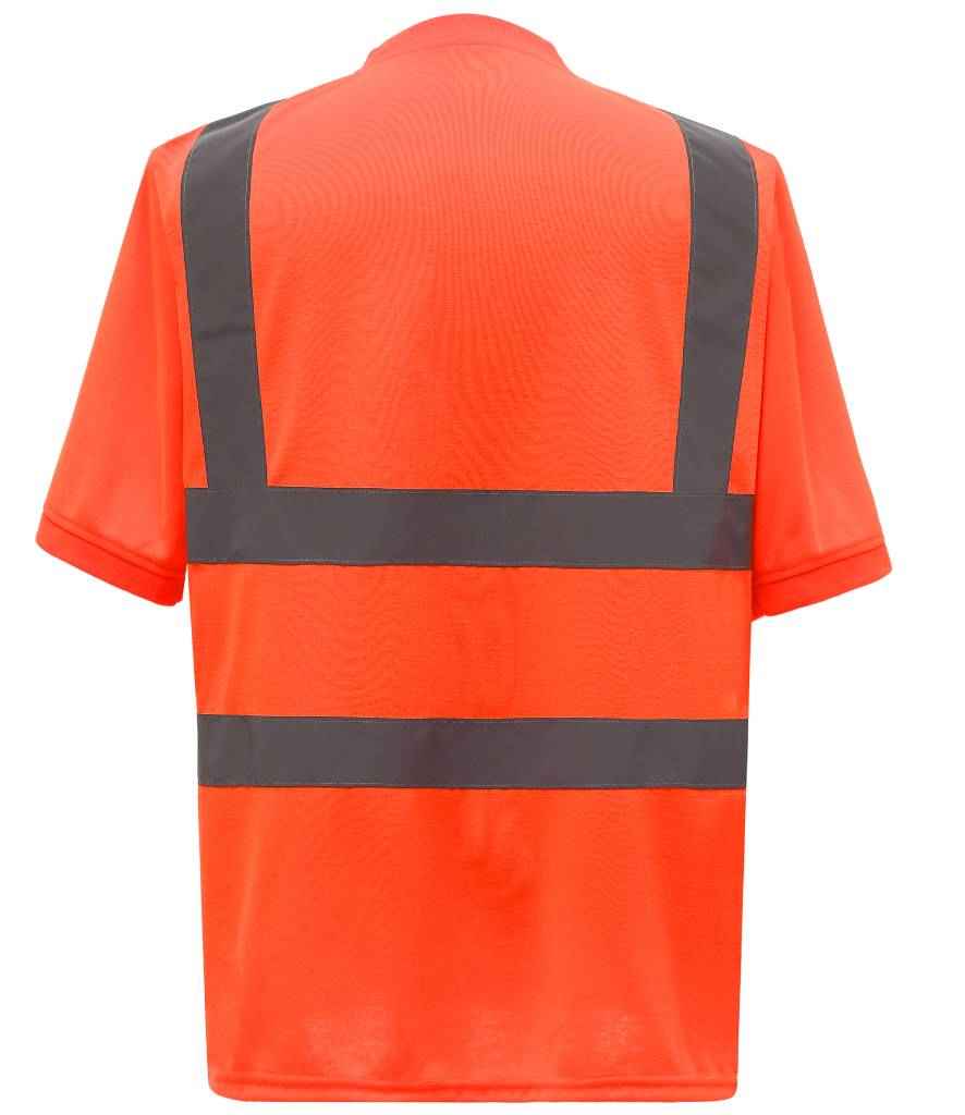 Yoko Hi-Vis Short Sleeve T-Shirt - Orange (YK010)