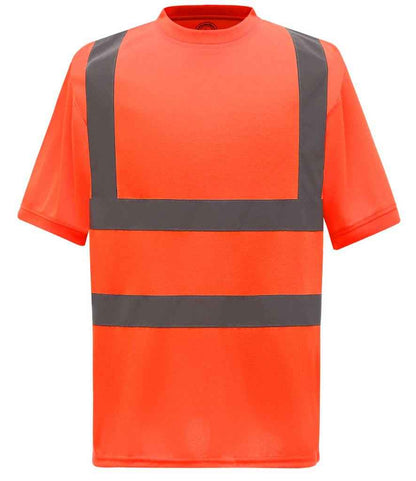 Yoko Hi-Vis Short Sleeve T-Shirt - Orange (YK010)