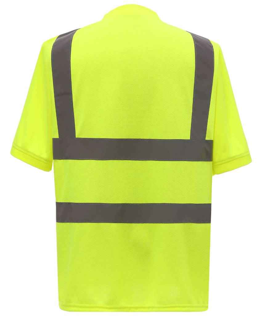 Yoko Hi-Vis Short Sleeve T-Shirt - Yellow (YK010)