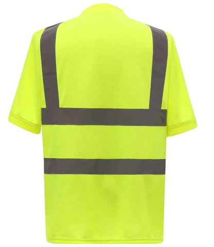 Yoko Hi-Vis Short Sleeve T-Shirt - Yellow (YK010)