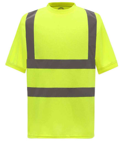 Yoko Hi-Vis Short Sleeve T-Shirt - Yellow (YK010)