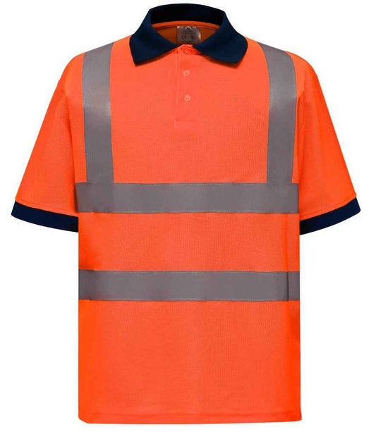 Yoko Hi-Vis Polo Shirt - Orange (YK015)