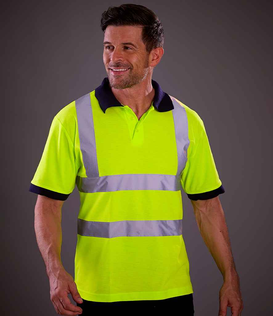 Yoko Hi-Vis Polo Shirt - Yellow (YK015)