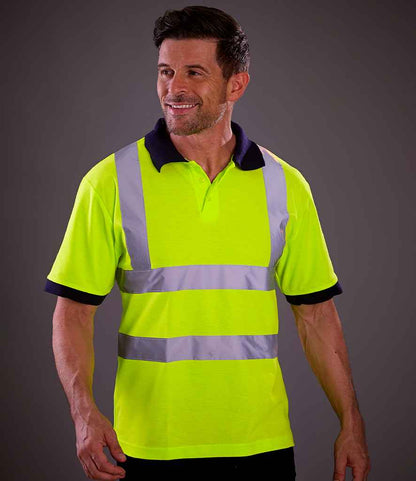 Yoko Hi-Vis Polo Shirt - Yellow (YK015)