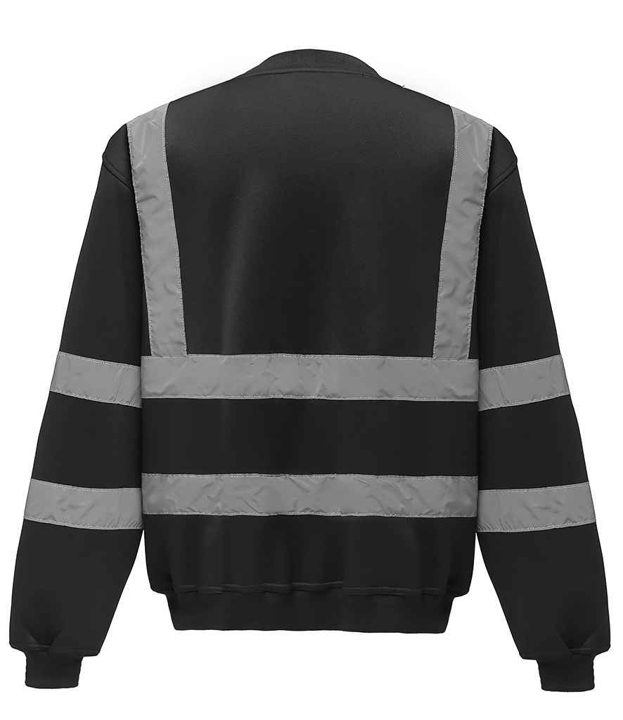 Yoko Hi-Vis Sweatshirt - Black (YK030)