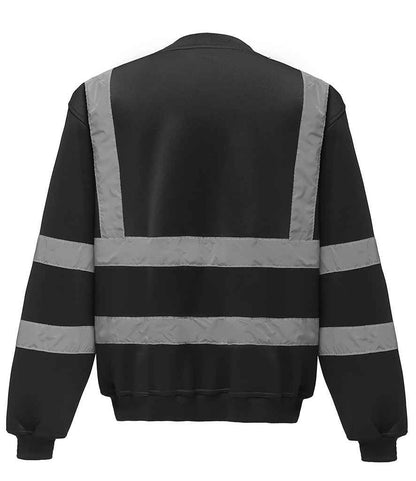 Yoko Hi-Vis Sweatshirt - Black (YK030)
