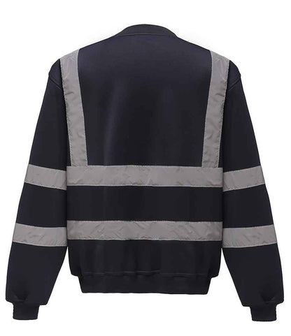 Yoko Hi-Vis Sweatshirt - Navy (YK030)