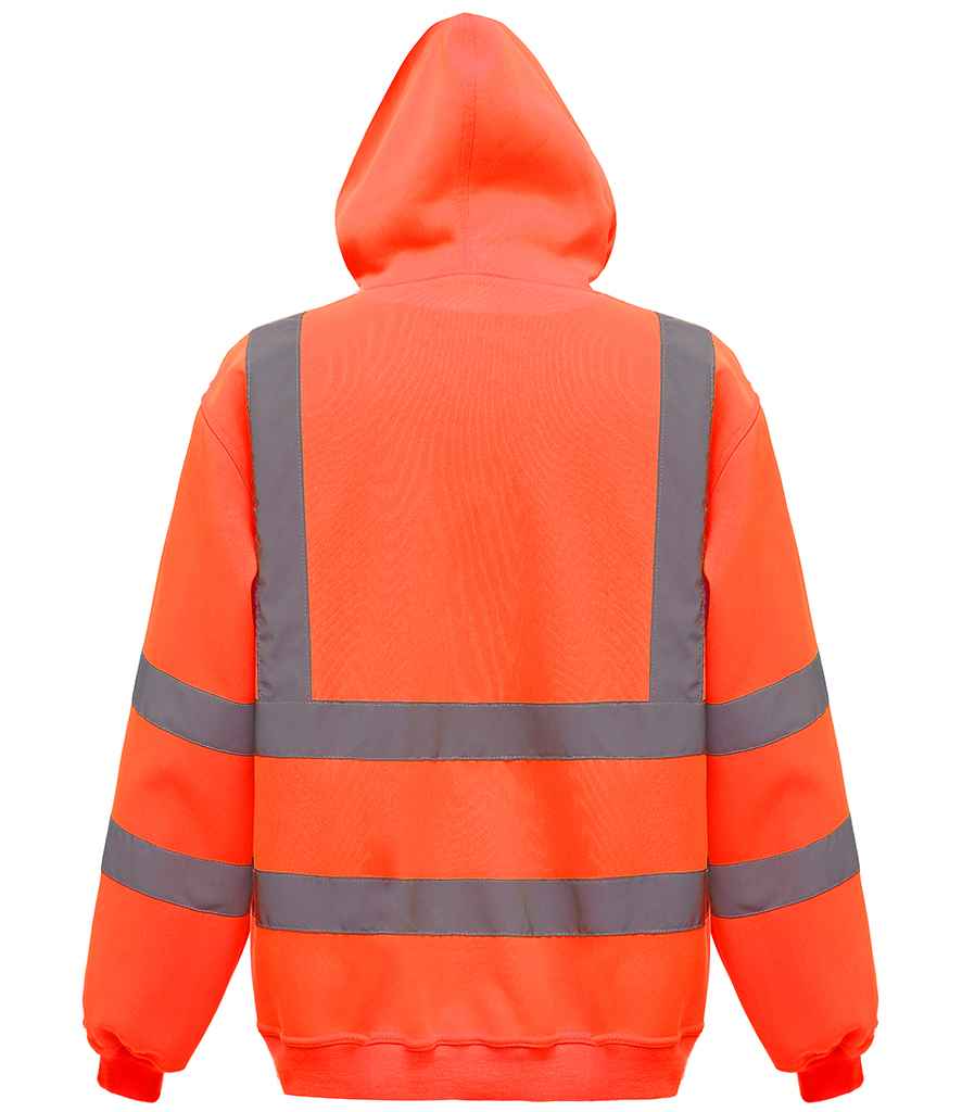 Yoko Hi-Vis Pull Over Hoodie - Orange (YK031)