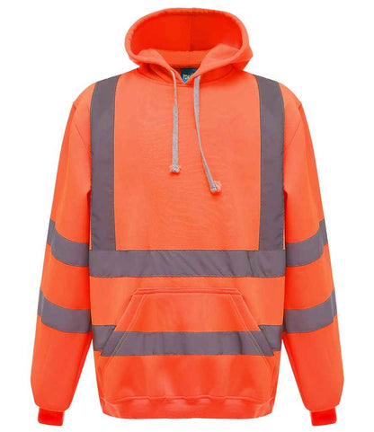 Yoko Hi-Vis Pull Over Hoodie - Orange (YK031)