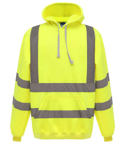 Yoko Hi-Vis Pull Over Hoodie - Yellow (YK031)
