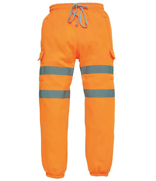 Yoko Hi-Vis Jog Pants - Orange (YK034)