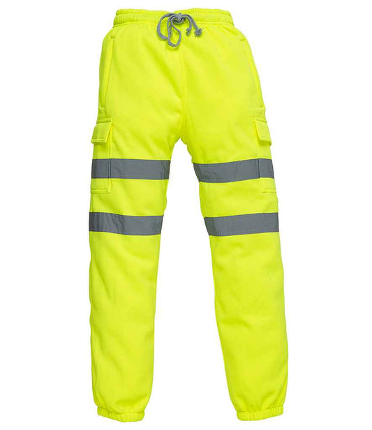 Yoko Hi-Vis Jog Pants - Yellow (YK034)