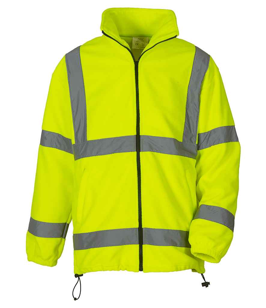 Yoko Hi-Vis Heavyweight Fleece Jacket - Yellow (YK060)