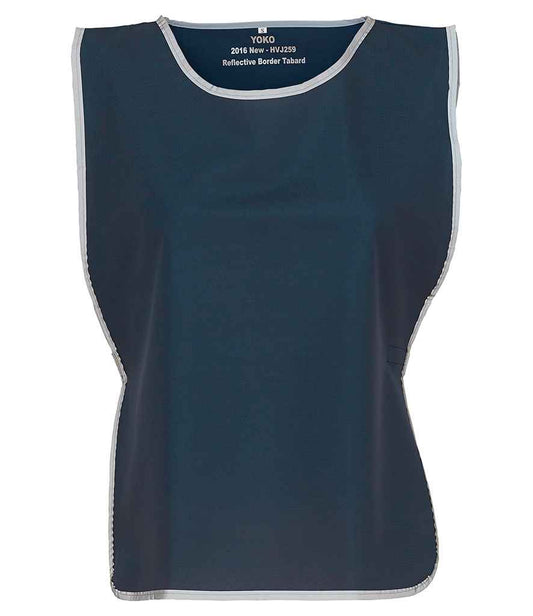 Yoko Hi-Vis Reflective Border Tabard - Navy (YK100)
