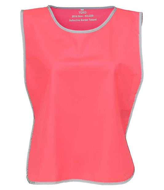 Yoko Hi-Vis Reflective Border Tabard - Pink (YK100)