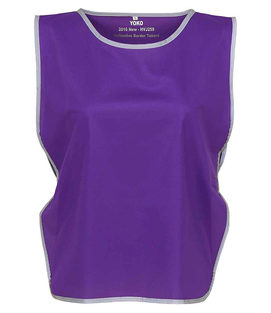 Yoko Hi-Vis Reflective Border Tabard - Purple (YK100)