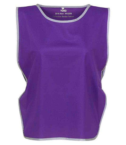 Yoko Hi-Vis Reflective Border Tabard - Purple (YK100)