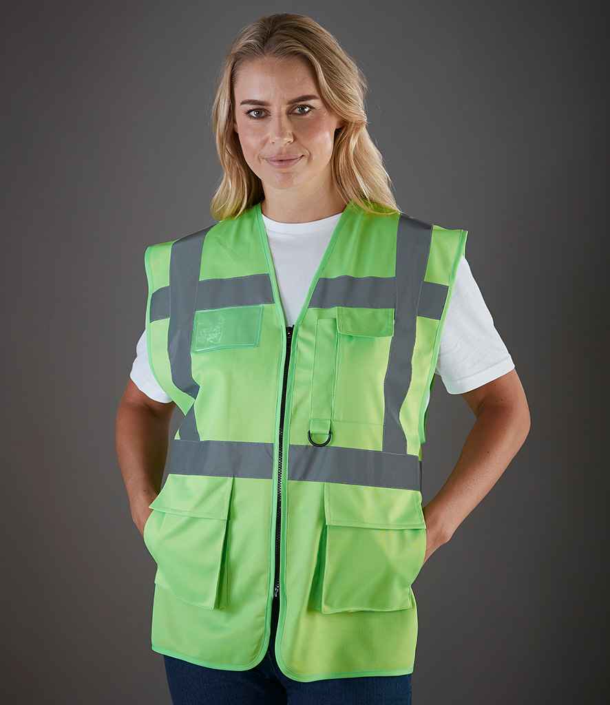 Yoko Executive Waistcoat - Lime Green (YK103)