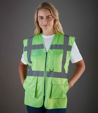 Yoko Executive Waistcoat - Lime Green (YK103)