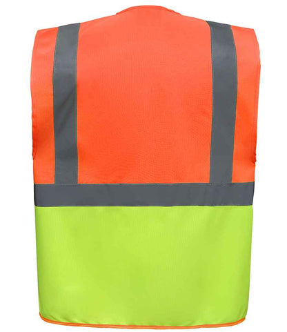 Yoko Executive Waistcoat - Orange/Yellow (YK103)