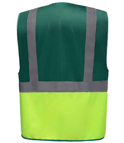 Yoko Executive Waistcoat - Paramedic Green/Yellow (YK103)