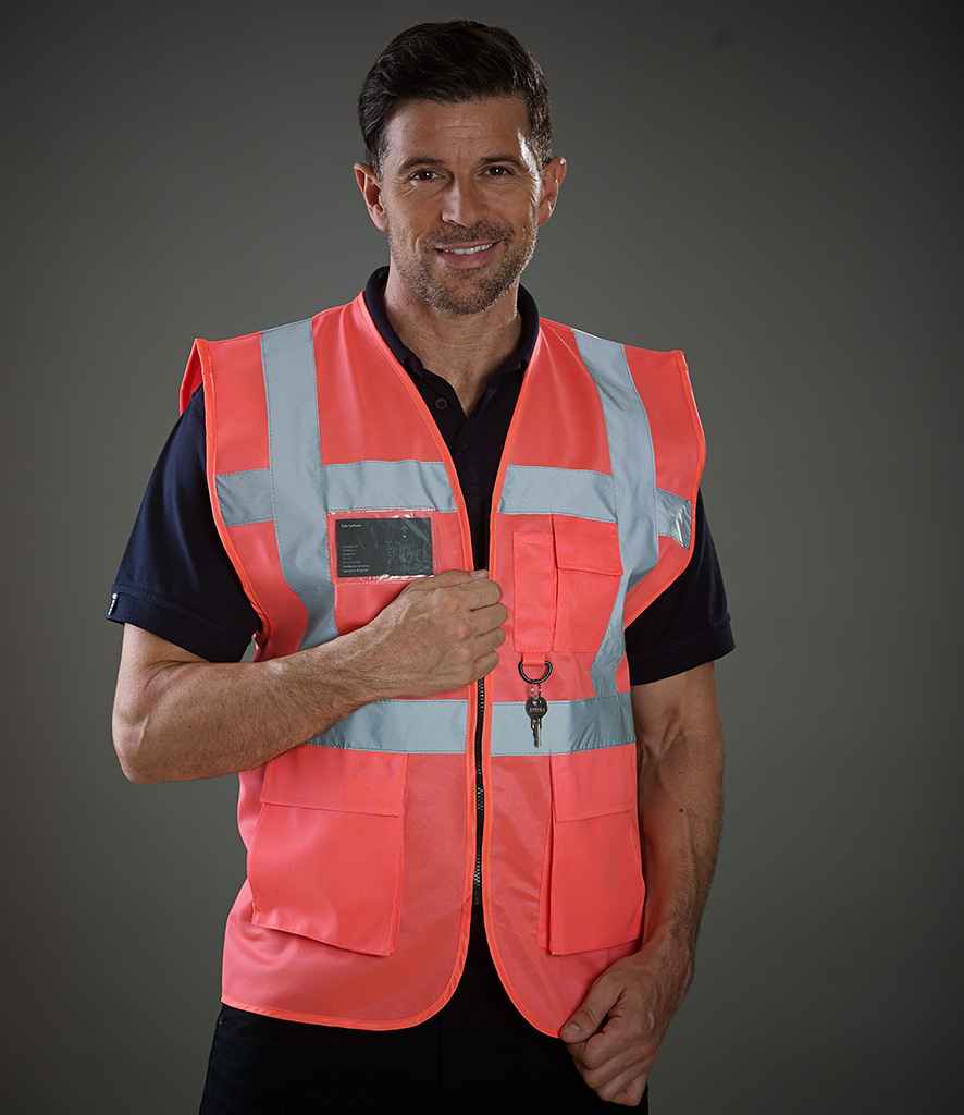 Yoko Executive Waistcoat - Pink (YK103)