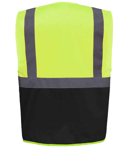 Yoko Executive Waistcoat - Yellow/Black (YK103)