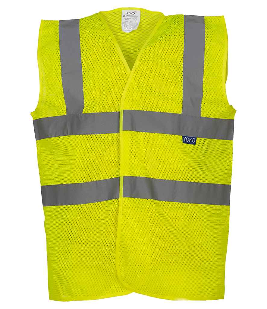 Yoko Top Cool Open Mesh Waistcoat - Orange (YK104)