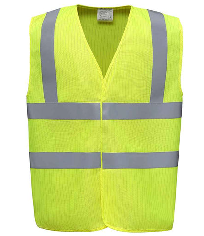 Yoko Hi-Vis Anti-Static Flame Retardant Waistcoat - Yellow (YK110)