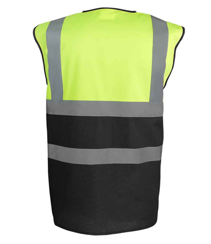 Yoko Two Tone Waistcoat - Yellow/Black (YK111)