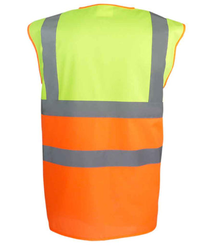 Yoko Two Tone Waistcoat - Yellow/Orange (YK111)