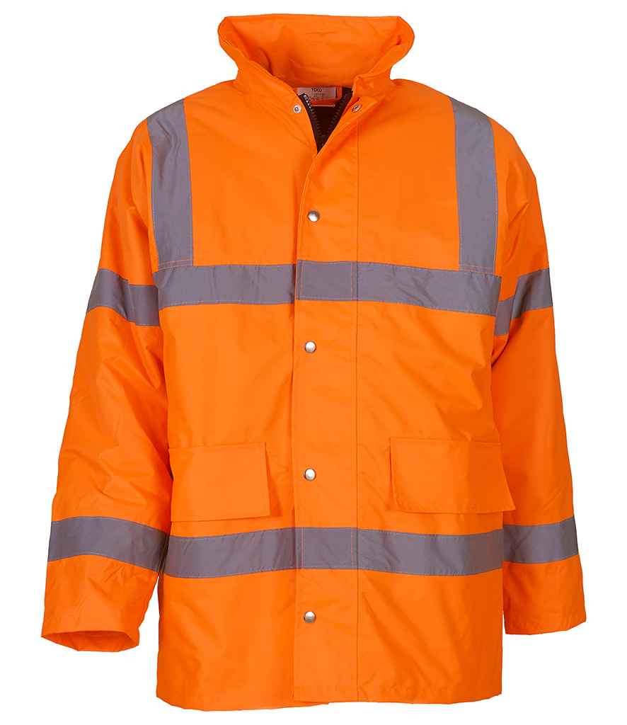 Yoko Hi-Vis Classic Motorway Jacket - Orange (YK202)