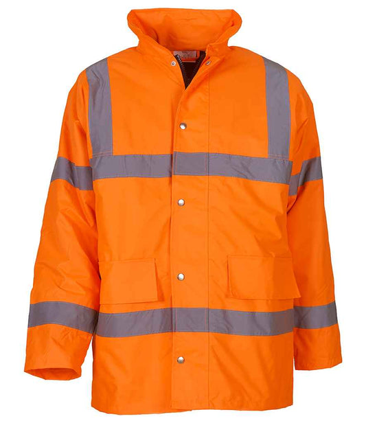 Yoko Hi-Vis Classic Motorway Jacket - Orange (YK202)