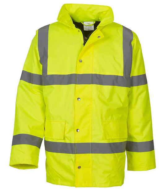 Yoko Hi-Vis Classic Motorway Jacket - Yellow (YK202)