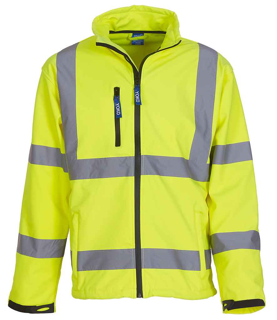 Yoko Hi-Vis Soft Shell Jacket - Yellow (YK206)