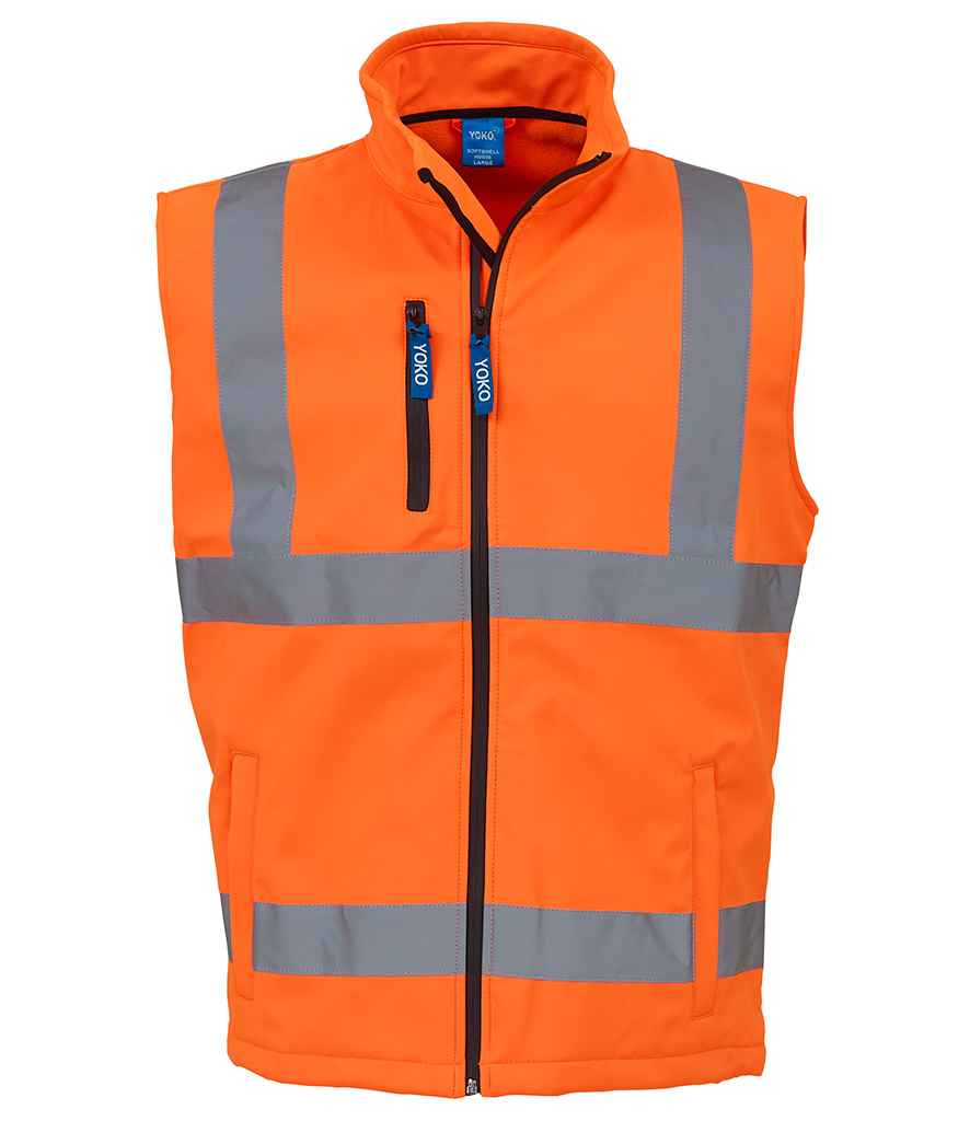 Yoko Hi-Vis Soft Shell Gilet - Orange (YK207)