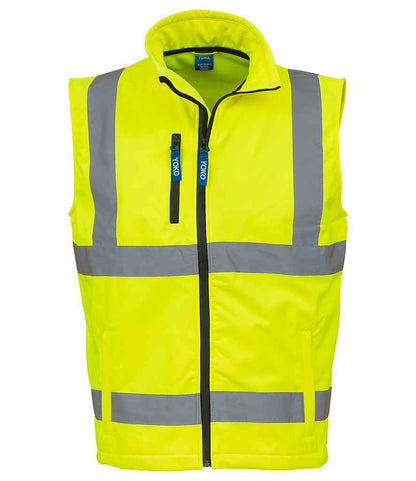 Yoko Hi-Vis Soft Shell Gilet - Yellow (YK207)