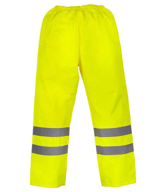 Yoko Hi-Vis Waterproof Overtrousers - Yellow (YK210)