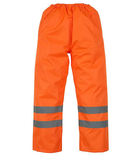 Yoko Hi-Vis Waterproof GO/RT Overtrousers - Orange (YK211)