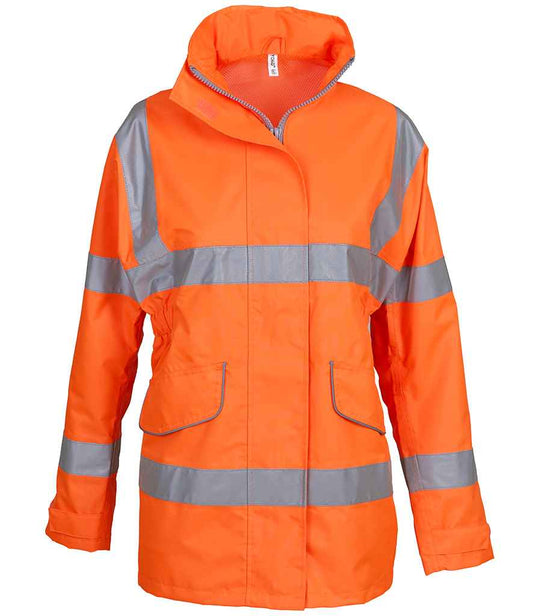 Yoko Ladies Hi-Vis Executive Jacket - Orange (YK218)