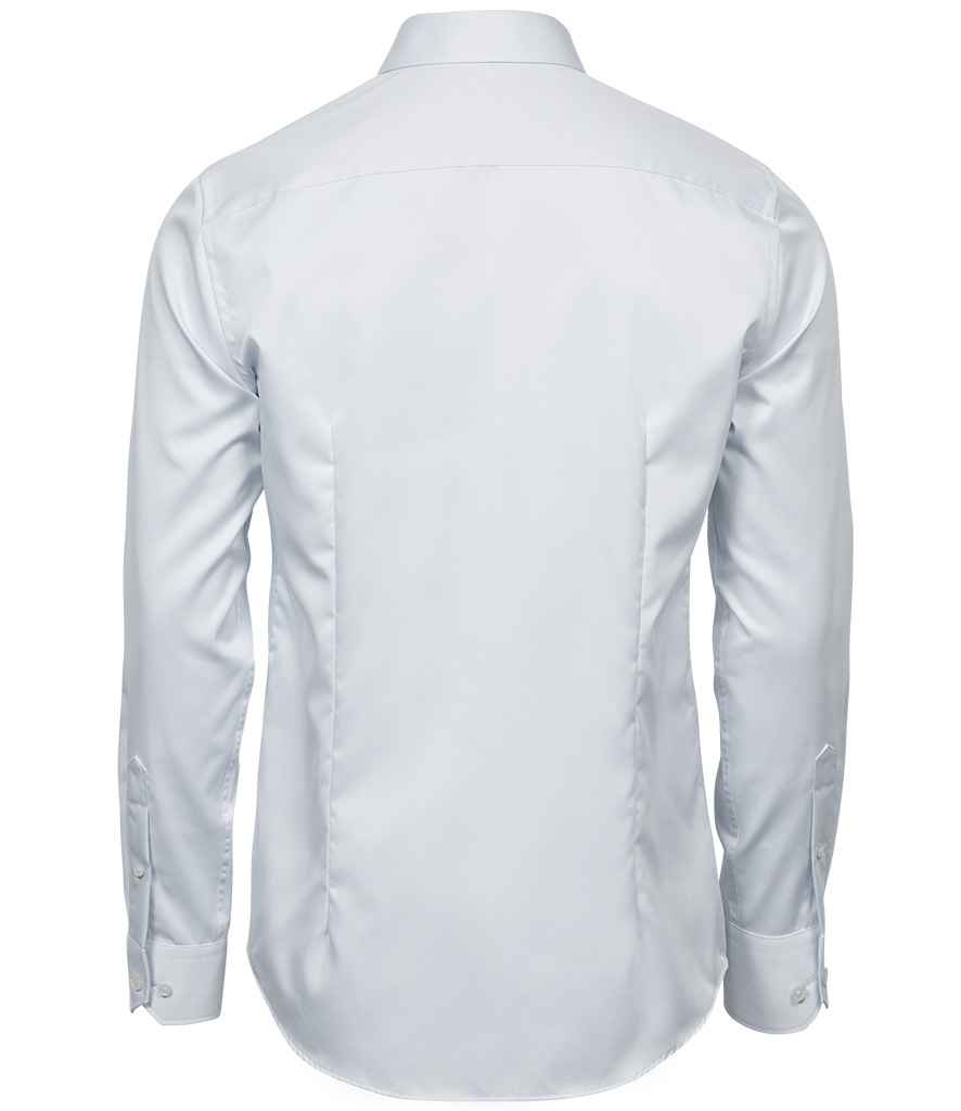 Tee Jays Luxury Slim Fit Long Sleeve Oxford Shirt - BACK