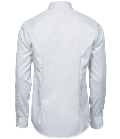 Tee Jays Luxury Slim Fit Long Sleeve Oxford Shirt - BACK