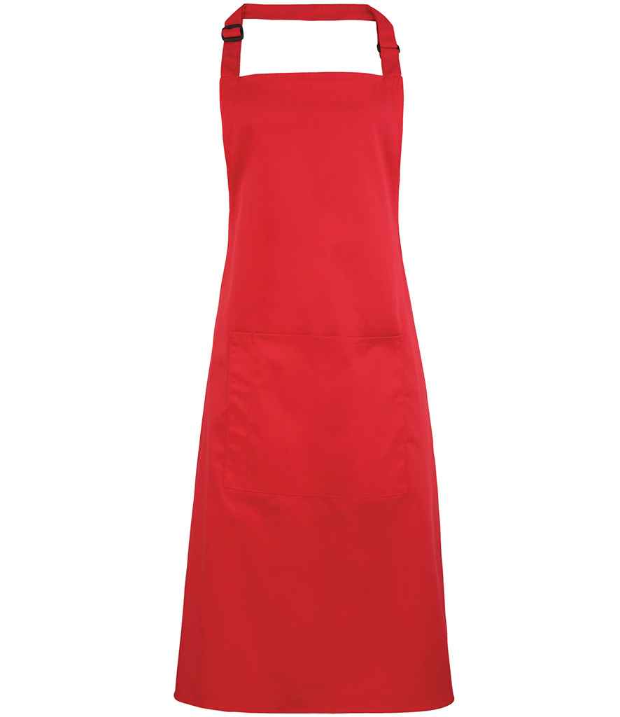 Premier 'Colours' Bib Apron with Pocket - FRONT