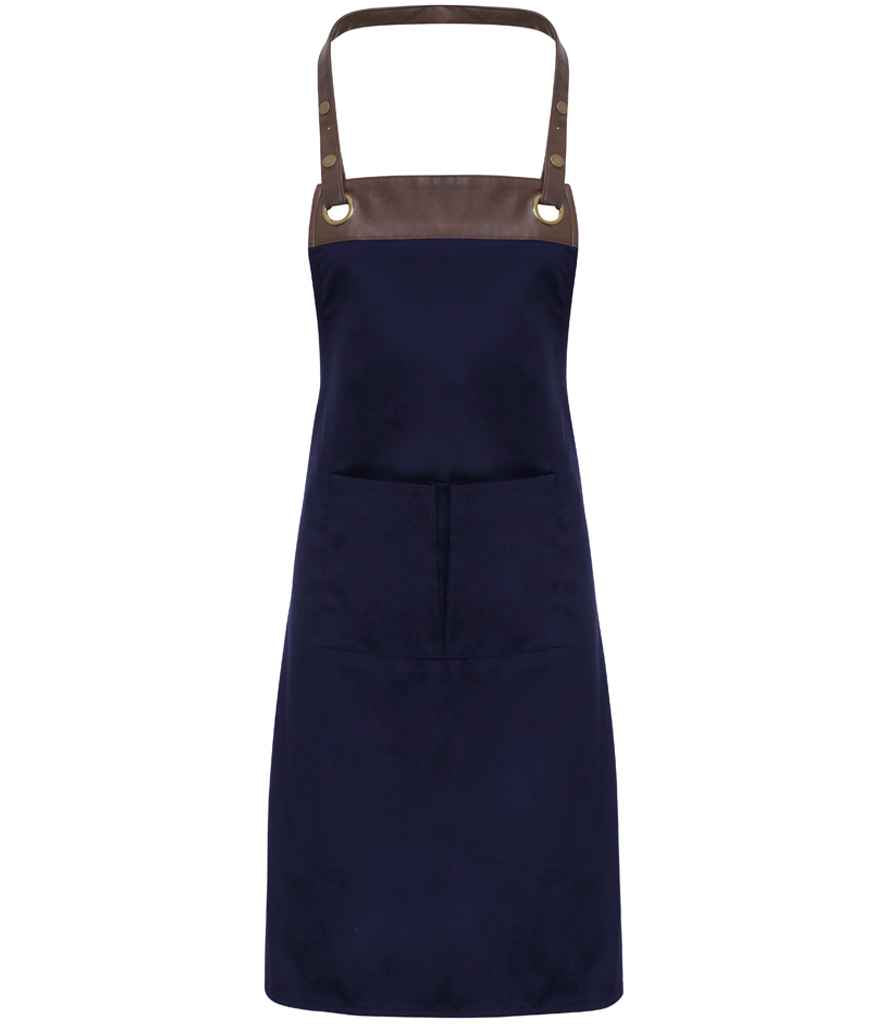 Premier Espresso Bib Apron - FRONT